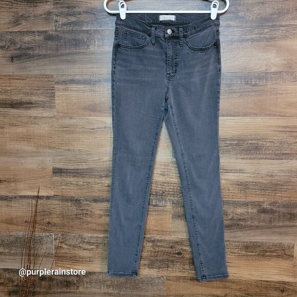 Madewell Jeans 27 Roadtripper Skinny High Rise Ashmont Wash MB385 Stretch - Picture 1 of 14